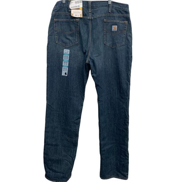 NWT CARHARTT Relaxed Fit Flannel-Lined 5 pocket Jean SZ 40 x 36 - Picture 3 of 8